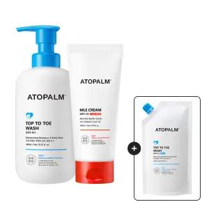 아토팜 MLE크림 160ml (튜브)+ 탑투토워시 460ml GIFT)탑투토워시250ml(리필)