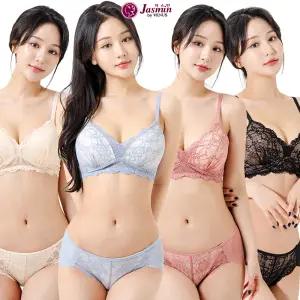 비너스 노와이어 브라 팬티 세트 레이스 브라렛 풀컵 A~C컵 여성 속옷 JBR8003S