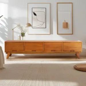 롯데단독특가  클레이 원목 TV 거실장 1800 티비다이