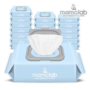 마마랩 아기물티슈 오리지널 엠보 캡형 80매X20팩 물티슈