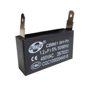 SCON 1.2콘덴서 450VAC 1.2선풍기콘덴샤 보일러 환풍기 모터기동 콘덴서 사각수지콘덴샤
