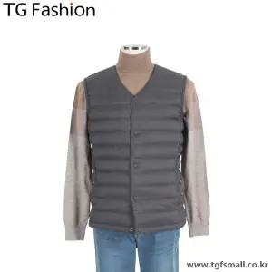 TG패션 그레이 경량 구스 다운 조끼 패딩 T203VTVD539