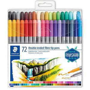 스테들러 그래픽 더블팁마카 3200 TB72 72색 사인펜