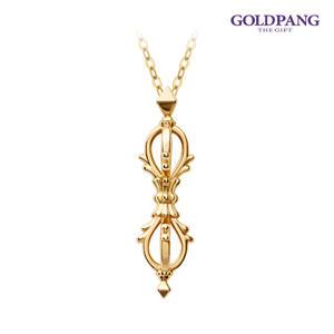 [골드팡] 18k 옴마니반메훔 수호금강저 불교 목걸이