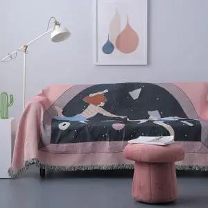 [텐바이텐]북유럽 셀럽이 되고싶어 자카드 담요 소파커버_(1726107)