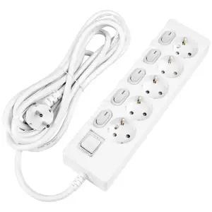 홈365 국산 개별멀티탭 5구 5m / 16A 접지 절전