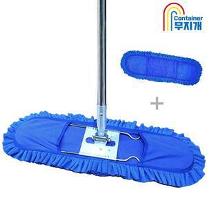 [월드크린]무지개 극세사 리스킹걸레 105cm 2p+리스킹 판+ 스텐자루