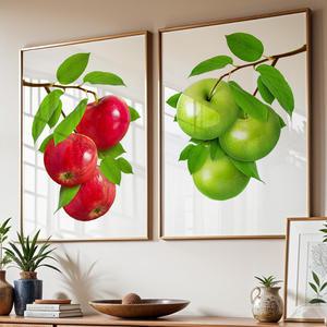 청량한 푸른 사과 그림 캔버스 액자 금전운 재물운 성공운 거실 사무실 인테리어 액자