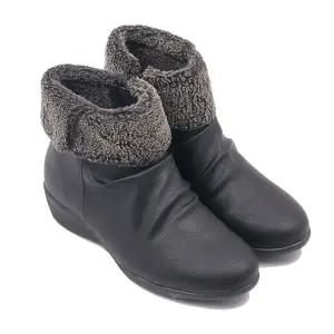 [하프클럽/바니플랫]바니플랫 여성 겨울 방한 털 앵클부츠 BBC84101AN