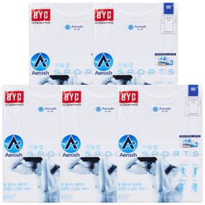 BYC땀흡수상쾌한 에어로쉬반팔런닝5종BYA1118