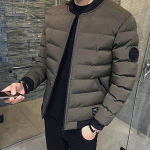 남성용 겨울 항공점퍼 가볍고 따뜻한 패딩점퍼 블루종