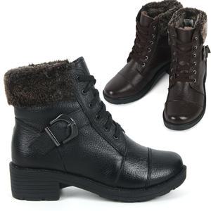 천연가죽 여성 방한 워커 털부츠 앵클부츠 HS1130