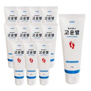 웰빙헬스 고운발 풋크림 튜브 발각질 보습 120g 12개