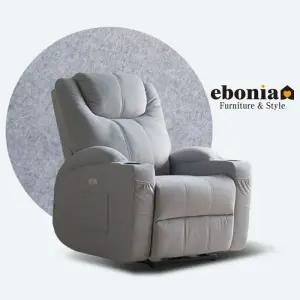 코모드 전동 1인 리클라이너 아쿠아텍스 이지클린 컵홀더 소파의자 *무료배