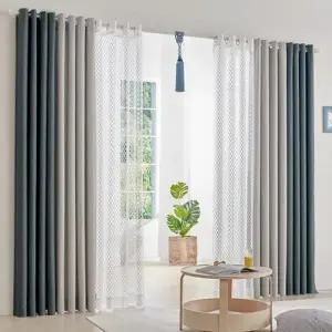 [텐바이텐]커튼 풀세트 구성 프리미엄 3중직 캔버스 암막커튼