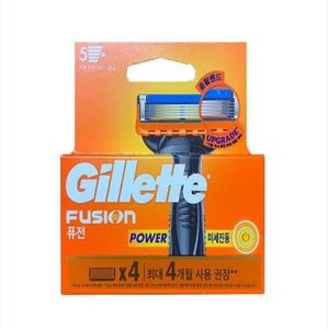 질레트 퓨전 파워 면도날 4개입