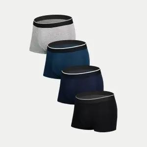 [제임스딘]JD 남성 무지 에어모달 드로즈 심리스팬티 4종세트