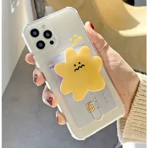 아이폰17 16 15 14 13 12 프로 맥스 와글와글 그립 스마트 톡 + 카드수납 젤리 케이스 세트