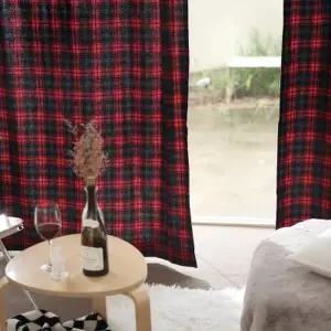 [텐바이텐]웜체크 커튼 2color