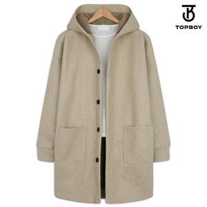 보카 울 오버핏 롱 후드코트 (ADD076)