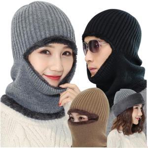 겨울 작업용 얼굴다덮는 철통방한 퍼 복면 스키장 여성 인싸 귀덮개