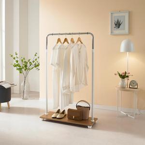 [오늘출발] 이동식 스탠드 미니 행거 WES-M 우드 감성 원목 옷걸이 틈새 행거