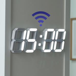 플라이토 와이파이 인테리어 3D LED 벽시계 38cm 퓨어 / 포토구매평