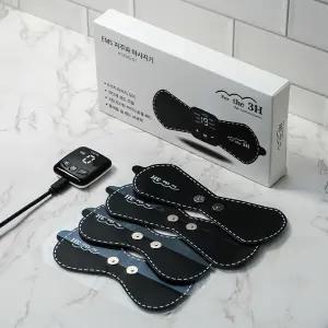 패드4매+2매 FOR THE 3H EMS 저주파 미니 마사지기 6가지 마사지모드 안마기 19단계 강도조절