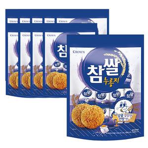 크라운제과 참쌀 누룽지 216g x10개 / 쌀과자