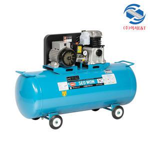 서원 5.5마력 이동형 에어 콤프레샤 SF59-140-5.5 스틸탱크140L