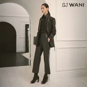 SJ와니 이태리 나파 램스킨 와이드팬츠