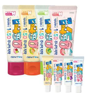 제니튼 닥터제니 1450 고불소 주니어치약 4개 +미니4개  어린이 초등학생 치약