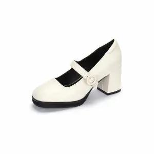 [하프클럽/무크]엠.무크 페이츠 메리제인 펌프스 아이보리 516423107ZQ