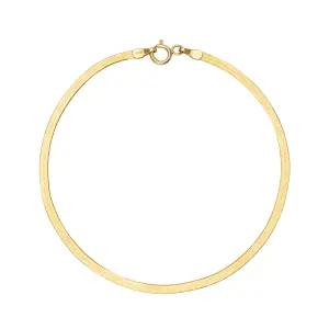 14K 여자 금 팔찌 스네이크 체인 2mm