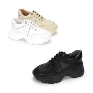 [무크][무크] 여화 알리샤 소가죽 크리스탈 스니커즈 3colors