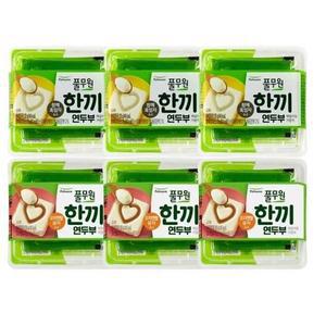 풀무원 한끼연두부 2종 참깨흑임자+오리엔탈유자 든든한끼 혼밥 118g 12개