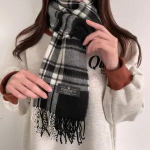 국산 체크 니트 머플러 남녀공용 커플 롱 목도리 18color no.11