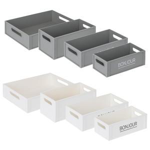 FF 창신리빙 프랑코 레터링 바스켓 1호 2호 3호 4호 ( 수납 소품정리 보관 바스켓 바구니