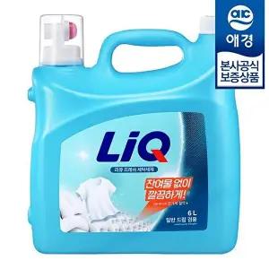 [애경][비밀] 리큐 프레쉬 일반드럼겸용 액체세제 6L x1개