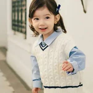 [보리보리/해피프린스]베켓 니트 아기 조끼