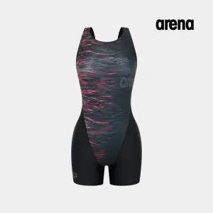 아레나 3부 반신 U백 실내 여성 수영복 A4FL1LD43