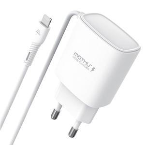 모디스 8핀 2.1A 2M 일체형 충전기(아이폰 아이패드 에어팟 호환 군대 군인 핸드폰 충전 케이블 충전기)