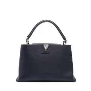 [중고명품] 블랙 토뤼옹 카퓌신 MM 토트백