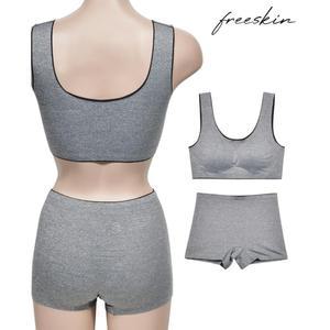 얇은 끈 노와이어 스포츠브라 드로즈팬티 세트 여중생 속옷