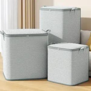 [1+1+1] 탄탄퀄리티 100리터 대용량 리빙박스 옷 이불정리함