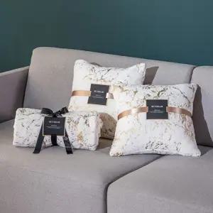 극세사 마블 블랭킷+쿠션커버세트