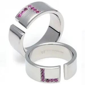 T-353 CO 티타늄 커플링 반지 이니셜무료 무료배송 맞춤제작 평생AS