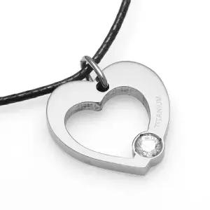 TSP-510 티타늄 하트 펜던트 목걸이 무료배송 평생AS