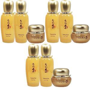 수려한 화윤 3종 스킨80ml x3개+에멀전80ml x3개+크림25ml x3개 단품 기초화장품세트