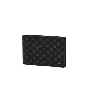 닥스 액세서리 [슬림반지갑][LOUIS PVC][루이스 PVC] 블랙 가죽 로고 DD 패턴 DBWA5E126BK